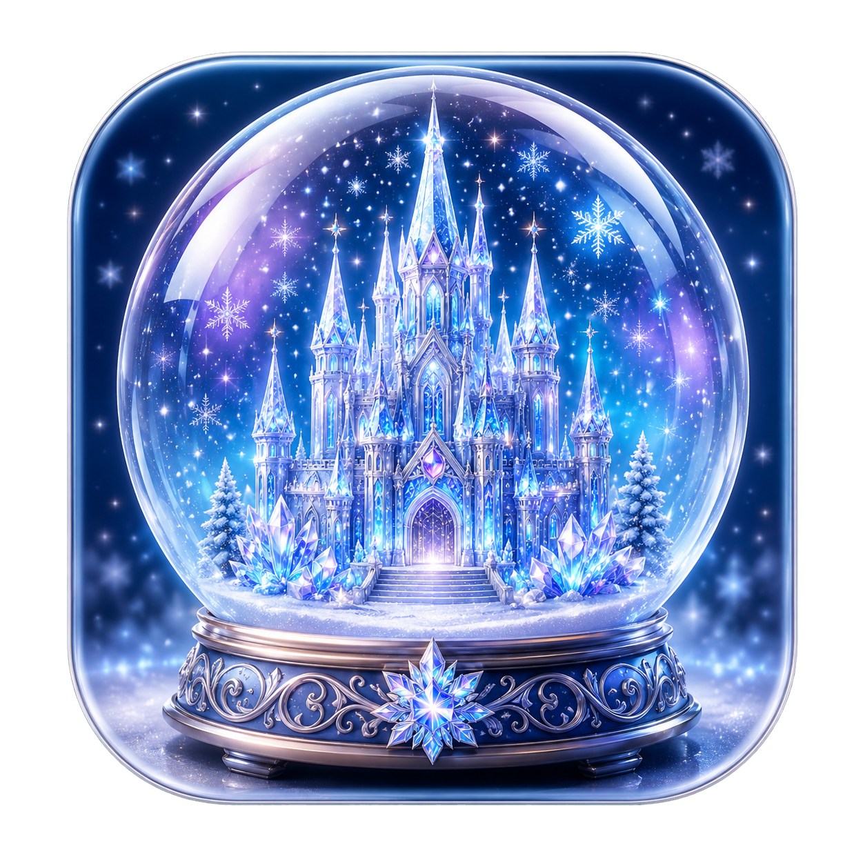 Crystal Castle Snow Globe icon