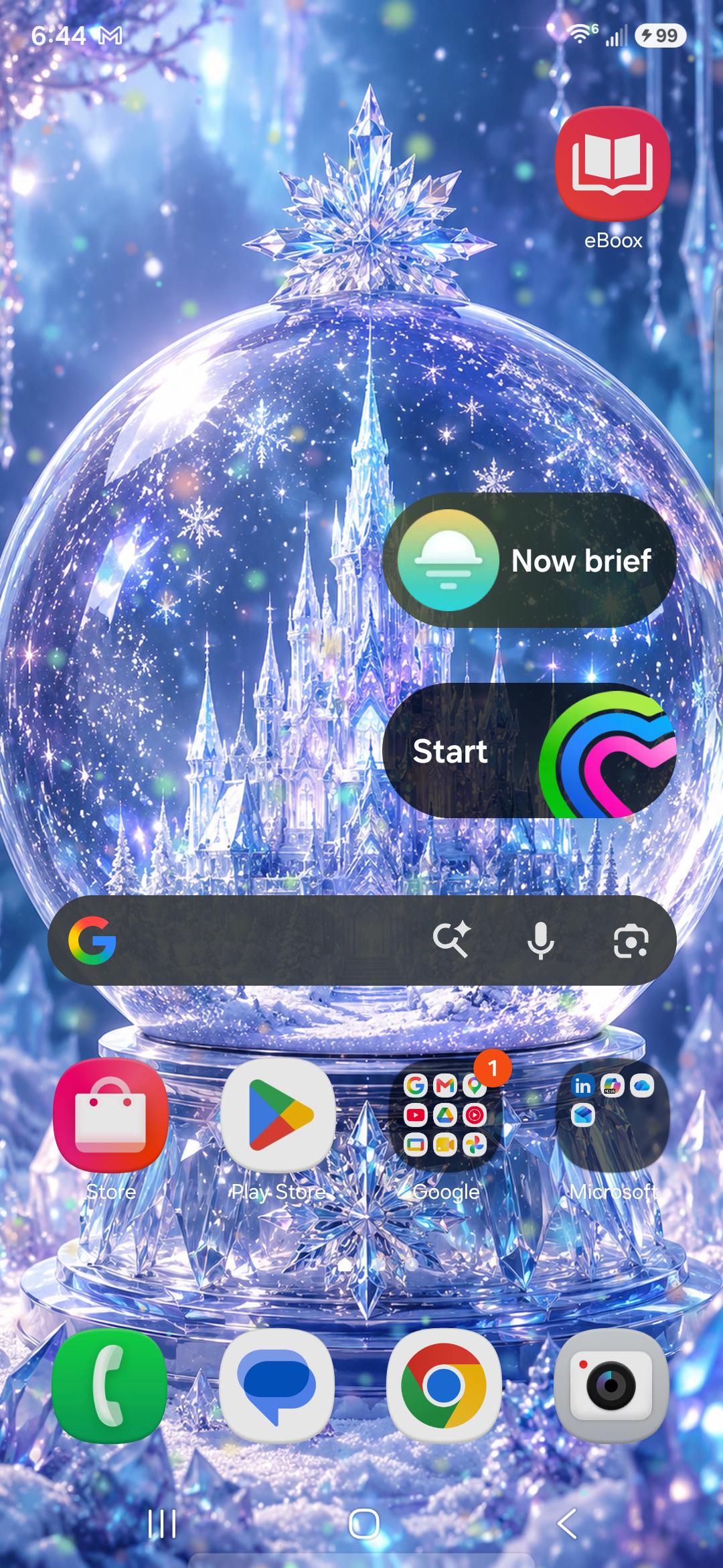 Crystal Castle Snow Globe screenshot 3