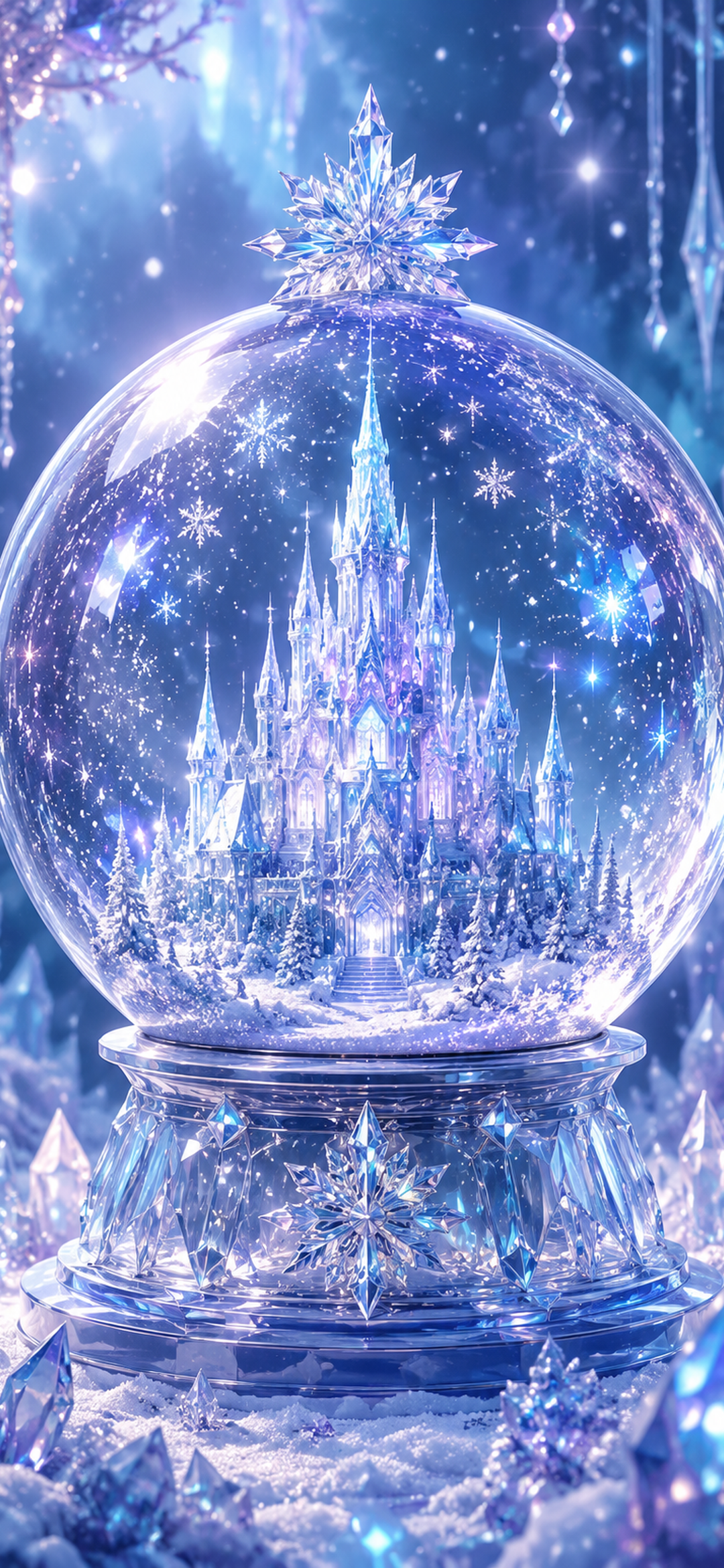 Crystal Castle Snow Globe preview